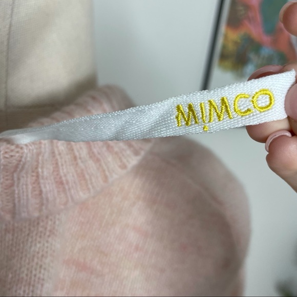 Mimco Pink Knit Cape Size Small S Wool Mohair - Picture 6 of 10